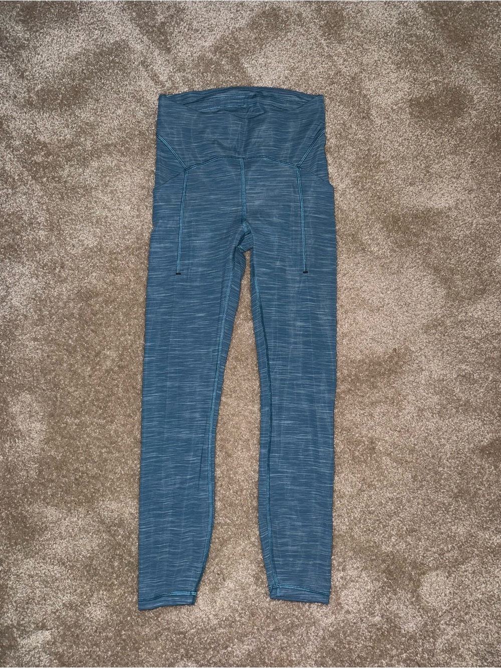 lululemon athletica Light Blue Space-Dye Leggings